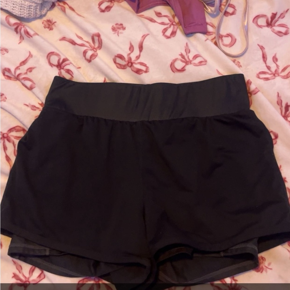 Women's Black Athletic Shorts